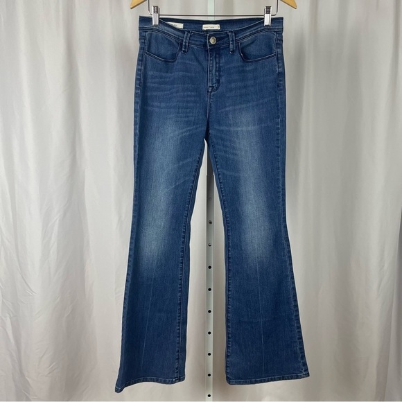 Silence + Noise Size 29 High Rise Flare Jeans Medium Wash 60's 70's Hippie - Picture 1 of 7